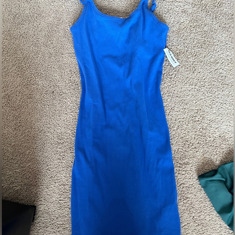 BRAND NEW old navy blue tight mini dress
